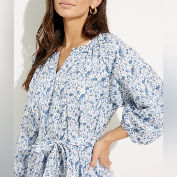 FLORAL PRINT SHIRT DRESS - Picture 10 of 11